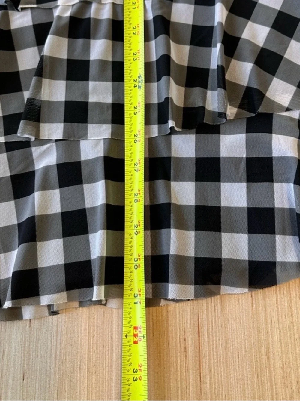 Vintage Betsey Johnson Swim Gingham Bows Tiered Cover Up Dress